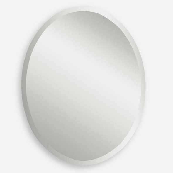 Frameless Vanity Oval Mirror Contemporary style Vanity Mirror Decor